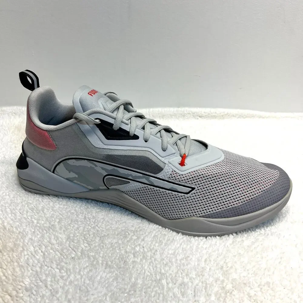 Puma Mens Sneakers Fuse 2.0 Harbor Mist Grey Cherry Tomato Black Size 17